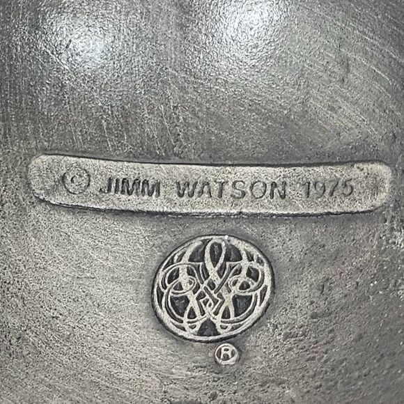 Vtg‎ Tennis Round Textured Dome Ball Belt Buckle 1970s Metal Jimm Watson Sports - Picture 4 of 9